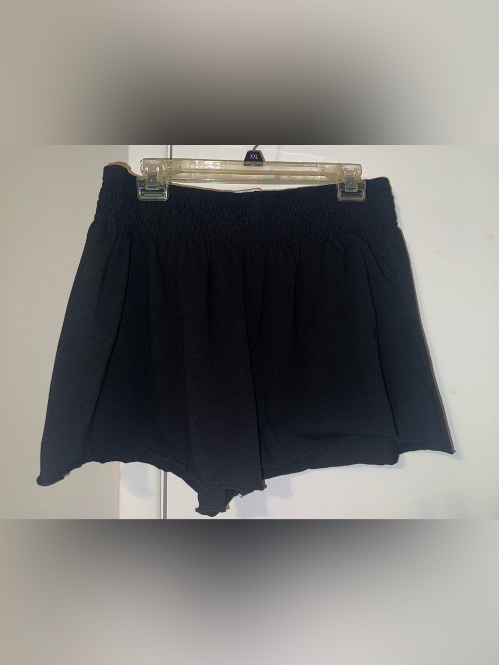 SHEIN Black High-Waist Smocked Shorts - Picture 1 of 3